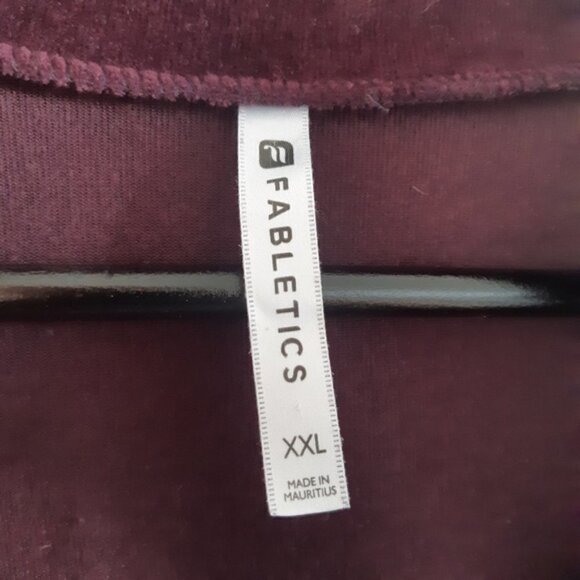 Fabletics Britt Velour Pullover Sweater Half Zip Vintage Style Kate Hudson - Picture 4 of 7